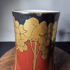 Art Nouveau Limoges Painted Stein with Sought After Grape Style Design of 1903