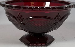 Vintage Avon 1876 Cape Cod Ruby Red Candy Dish