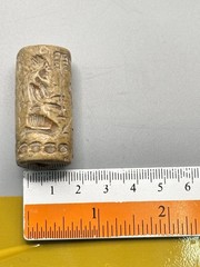 Near eastern Seal Collectibles Stone Intaglio Carved Signet Historical Seal Bead