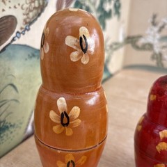 Matryoshka Nesting Doll Women in traditional costumes Set of 6 Made in India