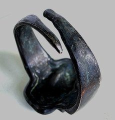 300 BC Ancient Greek Silver Ring Selene the goddess and personification of Moon