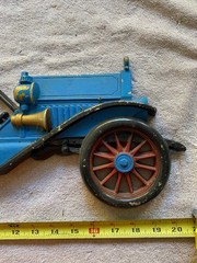 Vintage Sexton USA Cast Iron Antique Large Blue Convertible Car Wall Decor