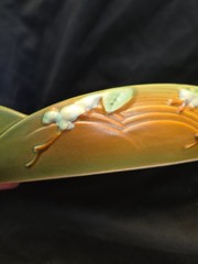 Roseville Pottery Blue Snowberry Console Bowl 1BL2-12 17″ Vintage