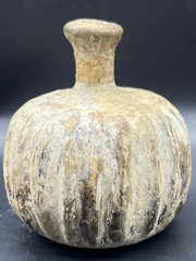 Un Touched Ancient Roman Glass Bottle in Perfect Condition C. 1st-2nd Century AD