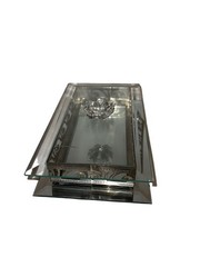 Metal Filigree 😻 Studio ￼ Glass Mirrored Rectangle ￼Vanity Dresser Box Fun