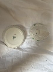 Belleek Ireland Fine Parian China Kitty Cat Trinket Box3224 w/original Box