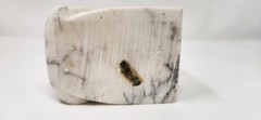 Stunning Vintage Restoration Hardware Solid Marble Scrolled Bookends Pair- Heavy