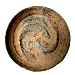300 BC Amazing Ancient Roman Terracotta Plateful Plate High detailed decorated