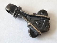 Ancient Viking SILVER Thor ‘s Hammer Pendant Norse Wearable Necklace 800 AD