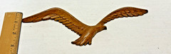 4 VTG HOMCO Home Interiors Seagulls 1981 Faux Wood Wall Art Plaques Flying Bird