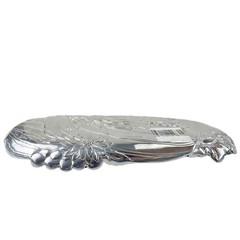 Fitz and Floyd Metal Serving Tray Harvest Pumpkins Fall Gourds Sunflowers 12″x6″