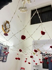 Indian Punjabi Bridal Entry Crochet Phoolon Ki Chaddar Wedding Flower Canopy