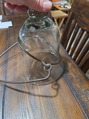 Vintage Home Interiors Bell Metal Rustic Hanger & Bracket New See Desc.