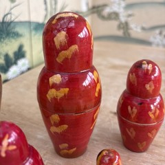 Matryoshka Nesting Doll Women in traditional costumes Set of 6 Made in India