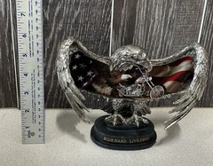 2003 Bradford Exchange Eagle Statue First Issue “Ride Hard Live Free” Motorcycle