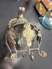 Neoclassical Vintage WALL SCONCE Pair Candle Light Plant Holders Garden