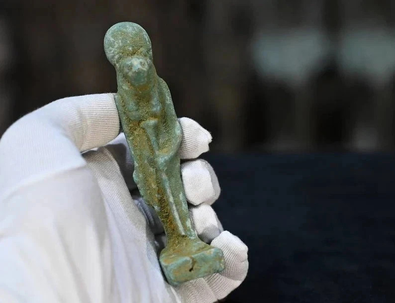 Authentic Bronze statue Ancient Egyptian Antiquities Egyptian Goddess Sekhmet BC