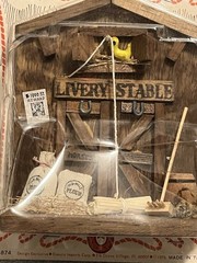 Enesco Small World FRONTIER TOWN, Livery Stable, In Original Packaging, 1976