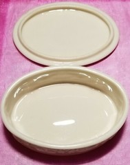 Vintage Lenox Off White Porcelain With Gold Trim Covered Trinket Box Made In USA
