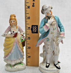 6 Vintage Occupied Japan Figurines Woman Hand Painted Victorian/Edwardian