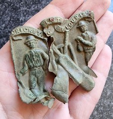 Cricket Belt Buckle Victorian / Georgian Metal Detecting Find Antique