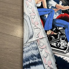 Vintage 80s David Mann A Way Of Life Wall Tapestry Easy Rider Biker Motorcycle