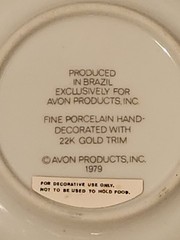 Vintage Avon Butterfly Fantasy Porcelain Trinket Dish Set Of 8 – 1979 Brazil