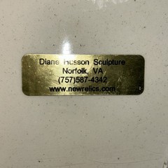Diane Husson Ceramic Wall Hanging Flip Flop Shelf/ Tealight Holder 10.5”Tx4.75”W