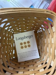 Handwoven Longaberger Basket RARE 5 Signatures Mint Condition Never Used Mint
