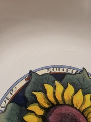 Sunflower Farmhouse Decor x2 Certified International Susan Winget Large Bowls