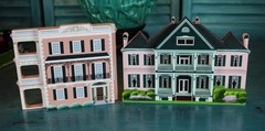Lot/14 Sheila’s Collectibles 1990’s Wooden Houses Lighthouses Drugstore & More