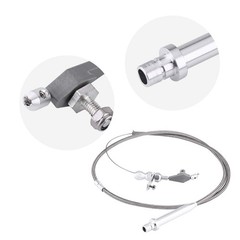 Stainless Steel Braided Kickdown Cable Detent Kick Down Assembly For TH350