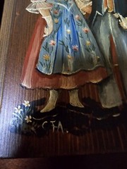 Vintage Wall Plaques From Switzerland, Set Of Three, Size: 3 1/2″w X 7 1/2″l…