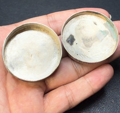 Vintage Afghan Silver Box – Handcrafted Islamic Design – Pill/Trinket Box
