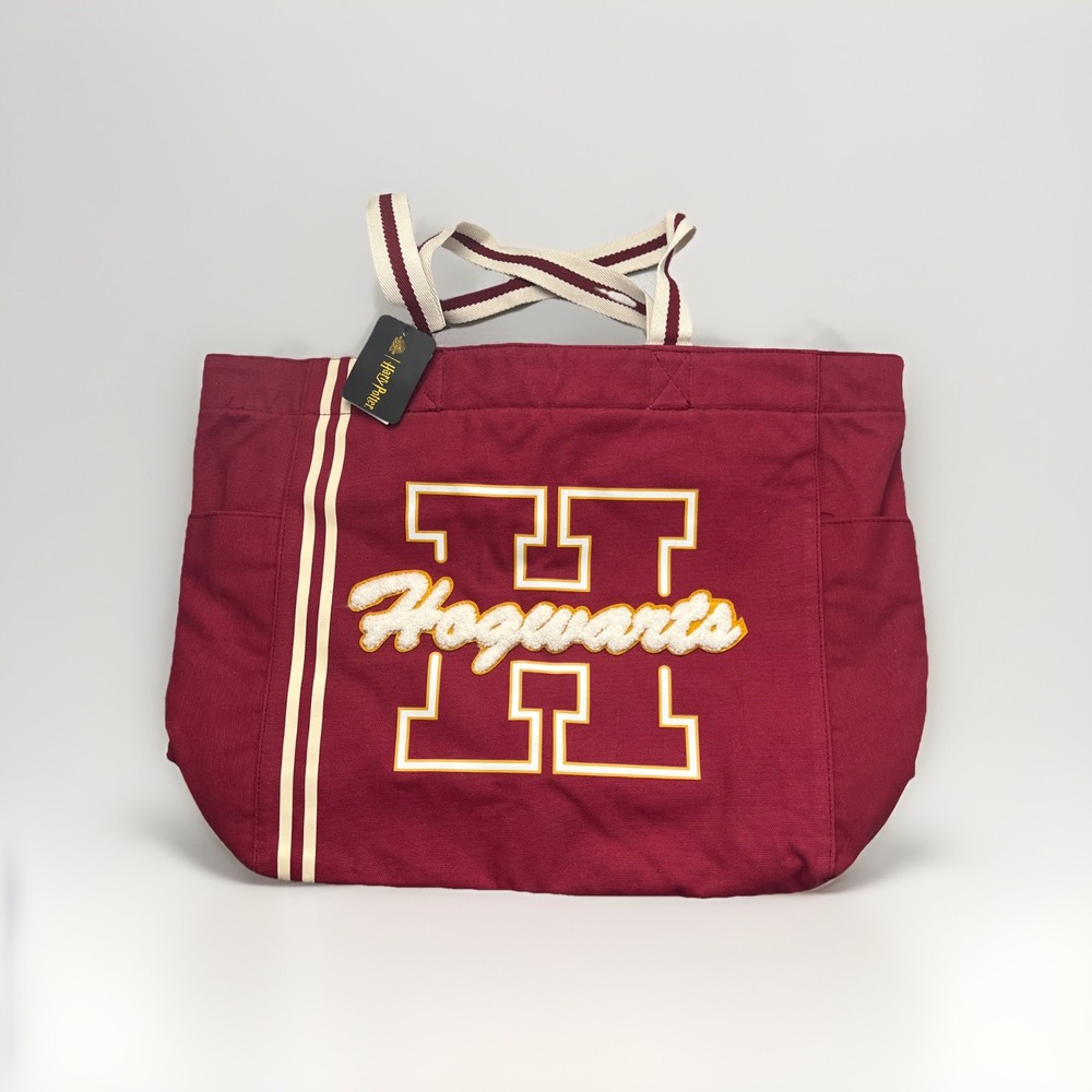 Harry Potter Hogwarts Collegiate Tote Bag NWT