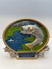 Bass Fishing Award Trophy 8″ Tall Free Custom Engraving *Support the Vet*