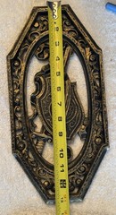 VTG Homco Syroco Medieval Gothic Weapon & Armor Themed Plastic 4 Wall Plaques