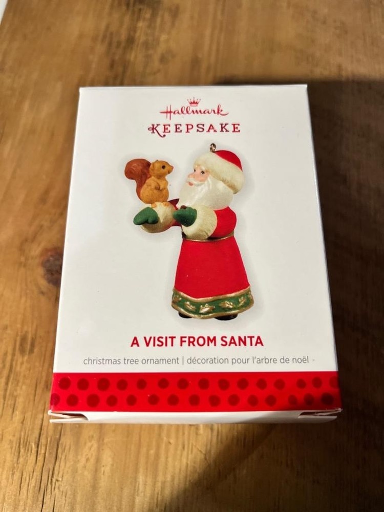 Hallmark Keepsake Ornament 2013 A Visit from Santa Squirrel #5 5th in Series