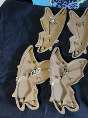 Set Of 8 BROWN Homeco Burwood Butterfly Wall Hangings