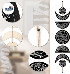 Boho Wall Decoration Moon Phases Wall Art Stars Moon Decoration Minimalist Room