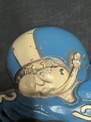 1976 homco cast Metal football players USA Made Wall Hangers… Aluminum?