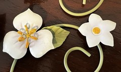 Home Interiors Homco 9” Butterfly Dogwood Metal Wall Hanging Floral Decor
