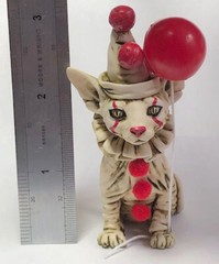 Neil Eyre Halloween Horror Clown Pennywise IT Inspired Sphynx kitty CAT Fan Made