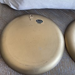 Pair Of Vintage Syroco Wood Wall Decor Plate W/Apples From Syracuse, NY 9.5 In.