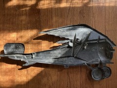 Vintage Cast Aluminum Metal WWI WWII Airplane Biplane MBC Japan #1157 Plane