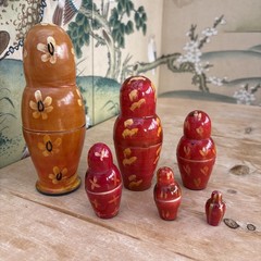 Matryoshka Nesting Doll Women in traditional costumes Set of 6 Made in India