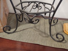 Longaberger Wrought Iron Generations Metal Stand/Table with Wood Shelves & Box
