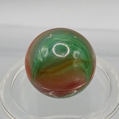 .57″ Peltier, Master, Vitro, Akro- Wispy Translucent Base Rainbo Sunburst- #Q146