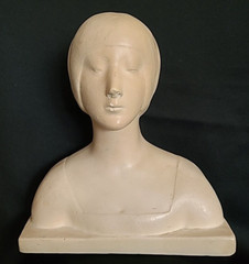 Florentine Art Plaster 132 Antique 1914 Unknown Woman by Donatello