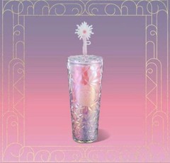 Starbucks Wicked Glinda Pink Collaboration Tumbler 710ml Plastic Unused